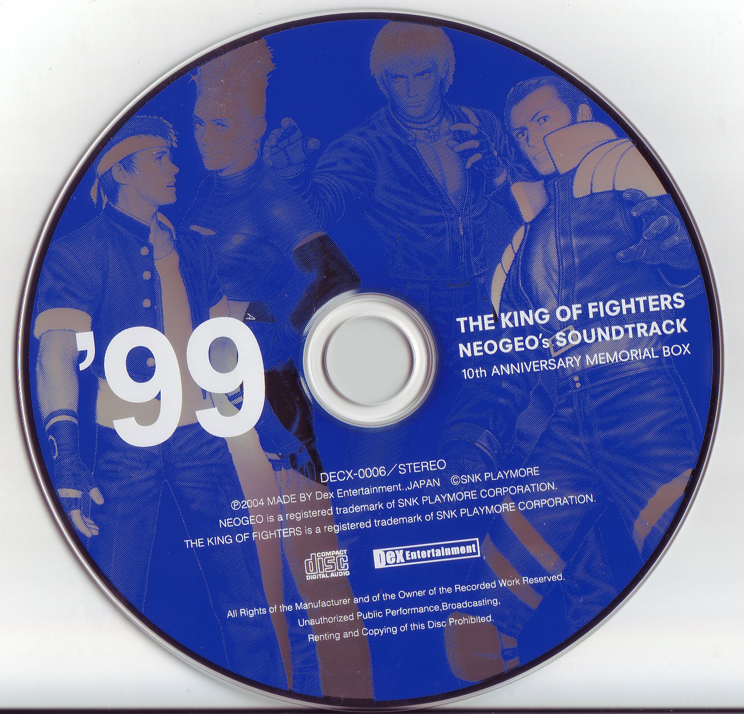 THE KING OF FIGHTERS NEOGEO's SOUNDTRACK 10th Anniversary Memorial 